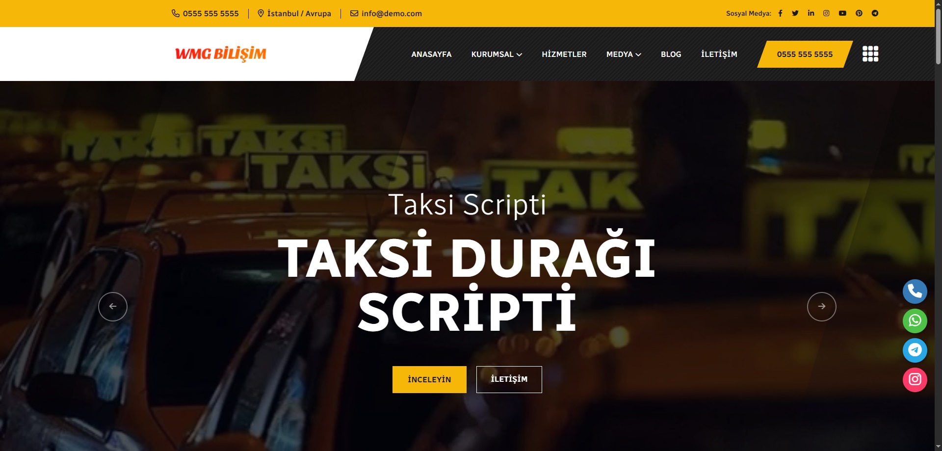 Taksi Sitesi Scripti v2 | Online Taksi Çağırma ve Rezervasyon Scripti