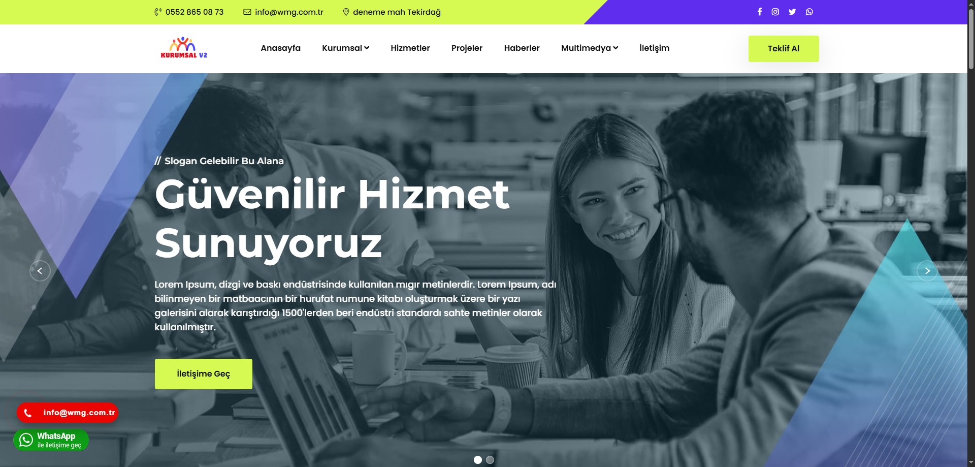 Kurumsal Web Sitesi Scripti v2 | Profesyonel Firma Tanıtım Scripti