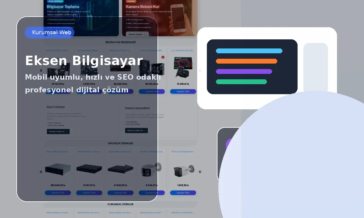 Eksen Bilgisayar E-Ticaret Altyapısı