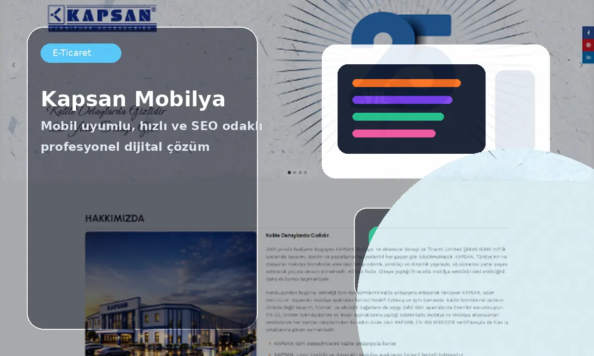 Kapsan Mobilya Kurumsal Sunum
