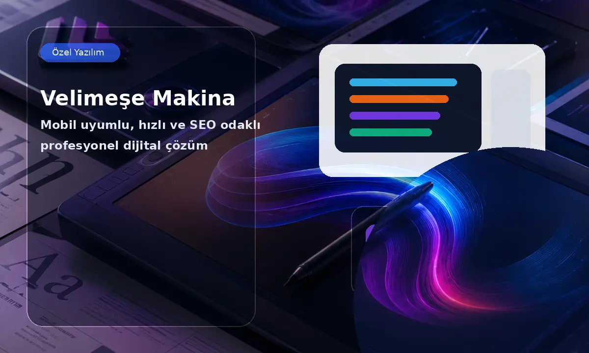 Velimeşe Makina Özel Yazılım Projesi #67
