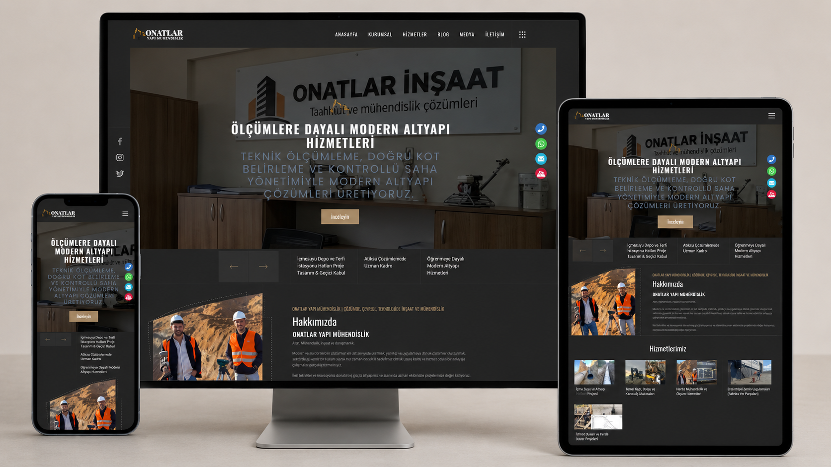 Endüstriyel Yapı Web Sitesi